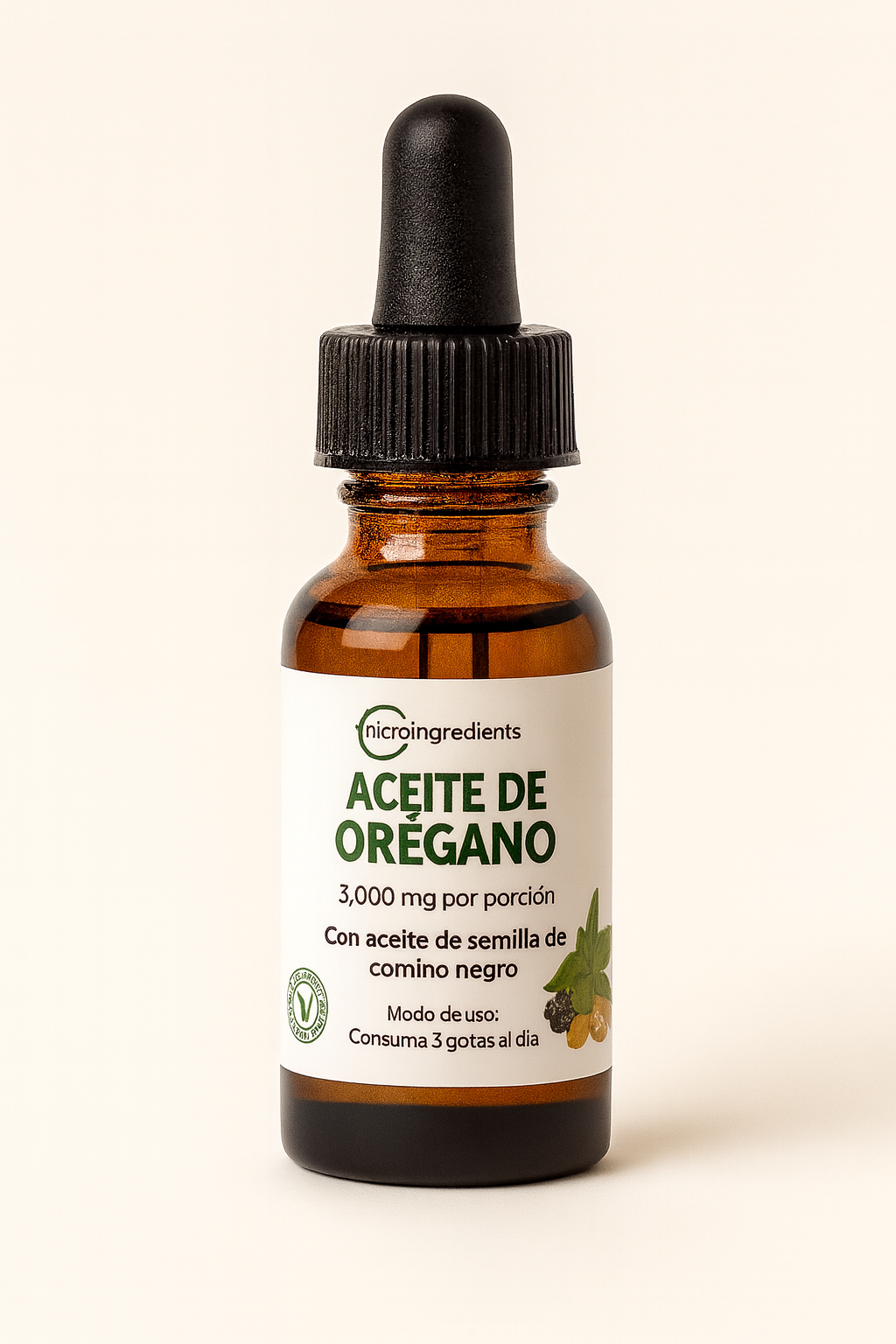 Aceite de Orégano en Gotas 100% Natural