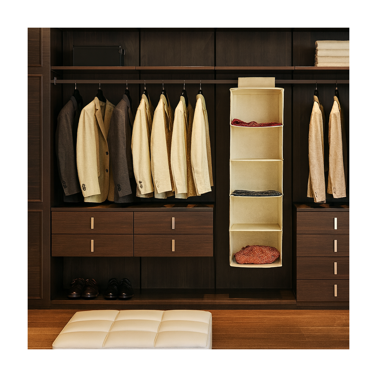 Organizador colgante C/ 6 compartimentos