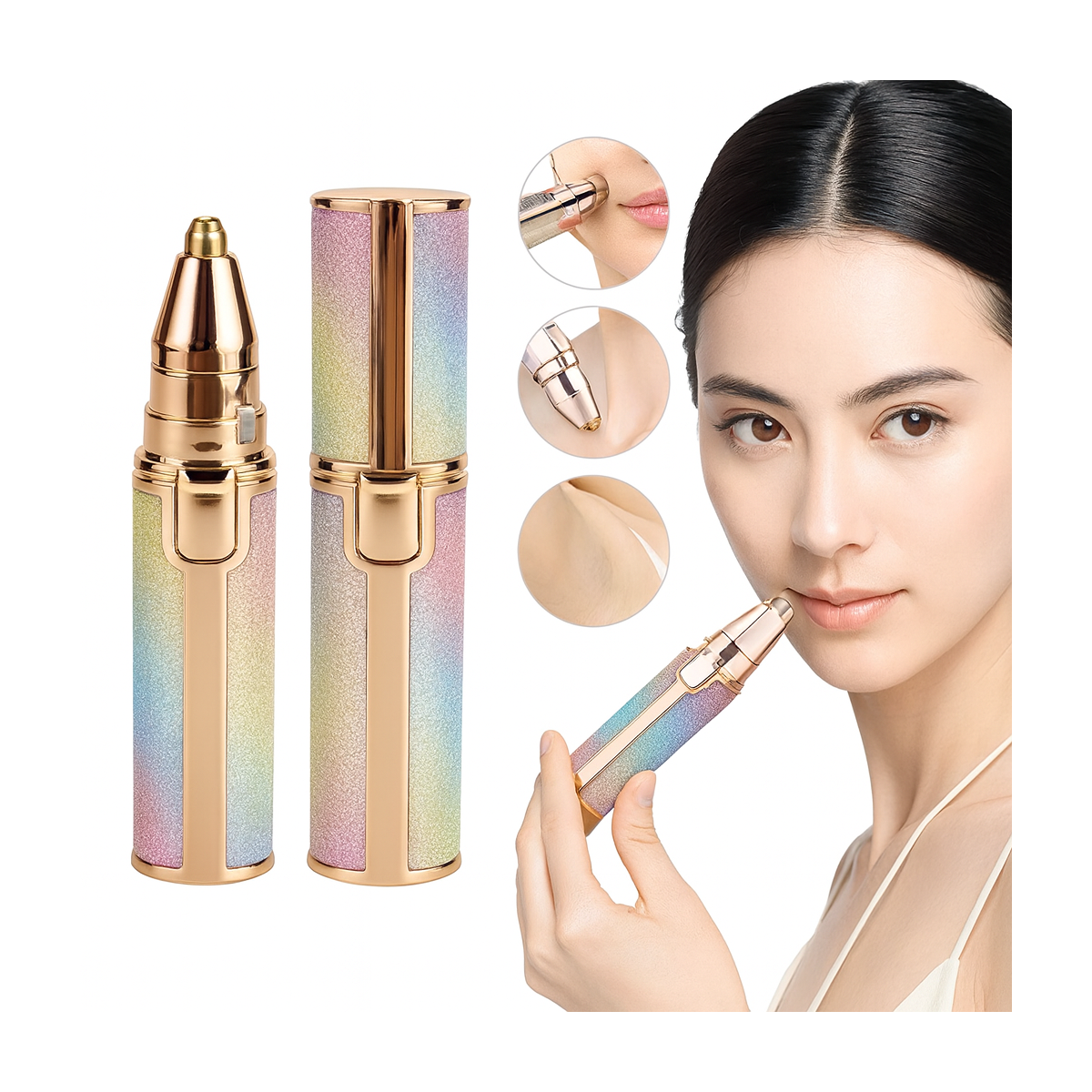 Depilador facial y de cejas 2en1