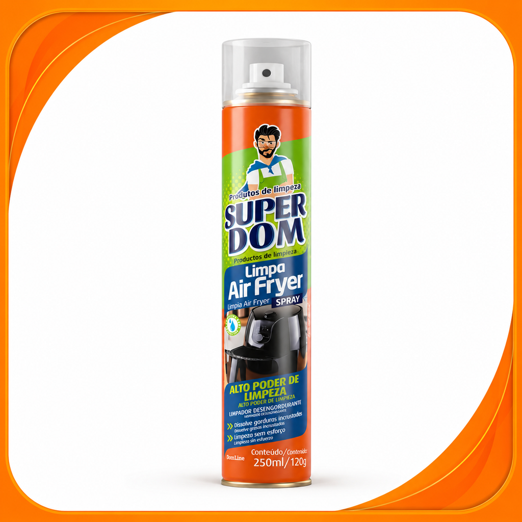 Super Dom · Limpiador Air Fryer en Espuma · 250ml