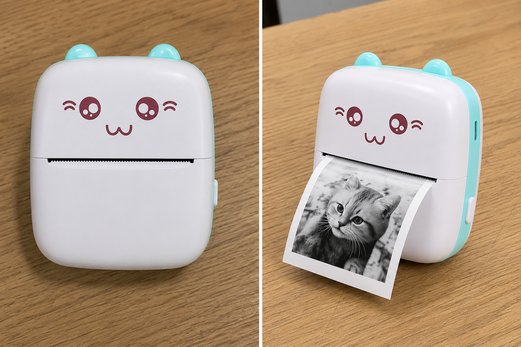 Mini Impresora Térmica · Bluetooth · Sin Tinta · Kawaii