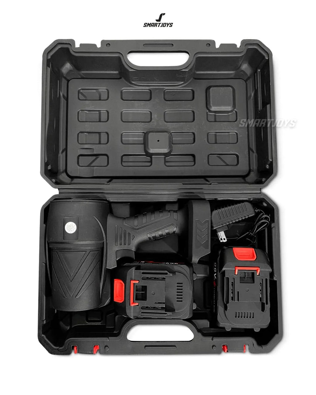 Soplador Inalámbrico 96V · Kit 2 Baterías + Maletín