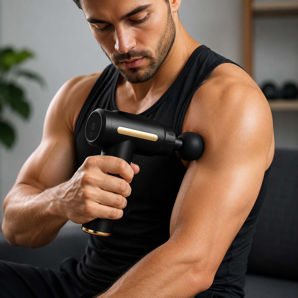 Pistola de Masaje Muscular 4 en 1