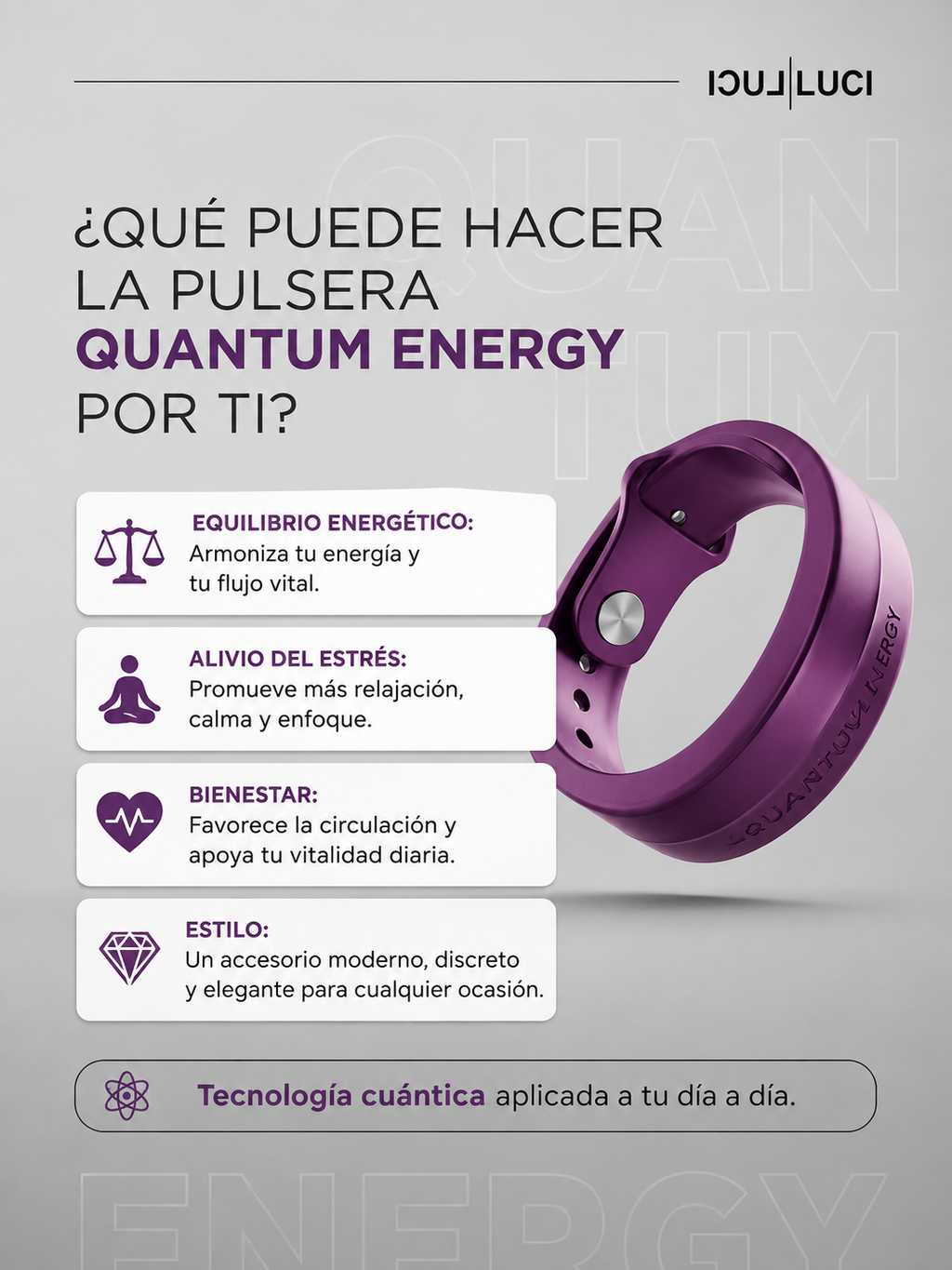 Pulsera Quantum Energy · Hipoalergénica