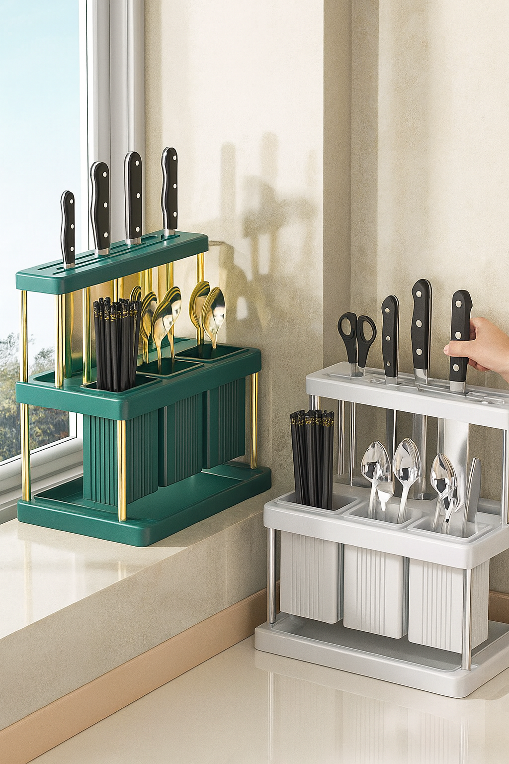 Organizador de cuchillos y tenedores