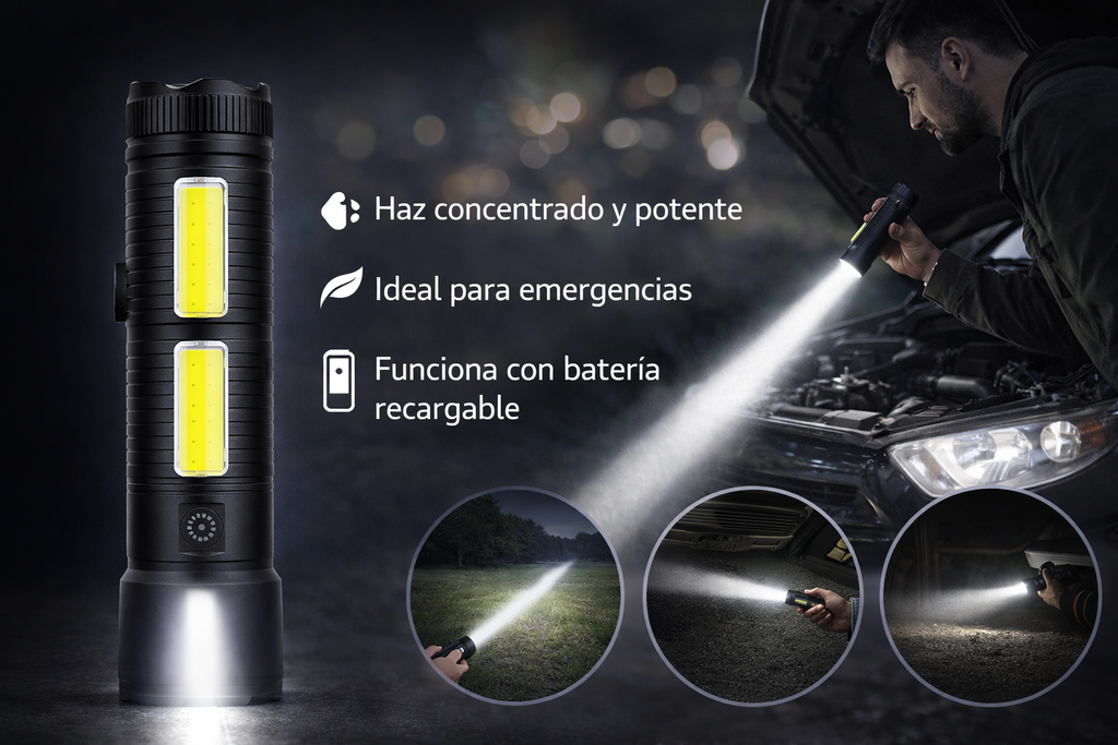 LINTERNA METALICA SUPER POTENTE