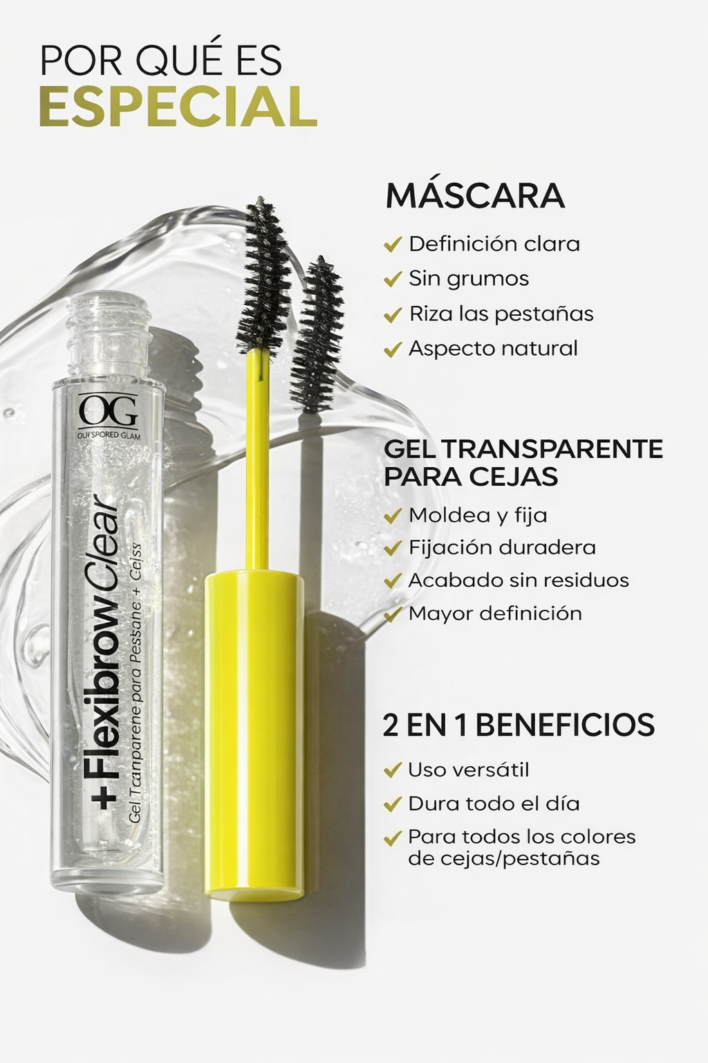 GEL TRANSPARENTE PARA CEJAS Y PESTAÑAS