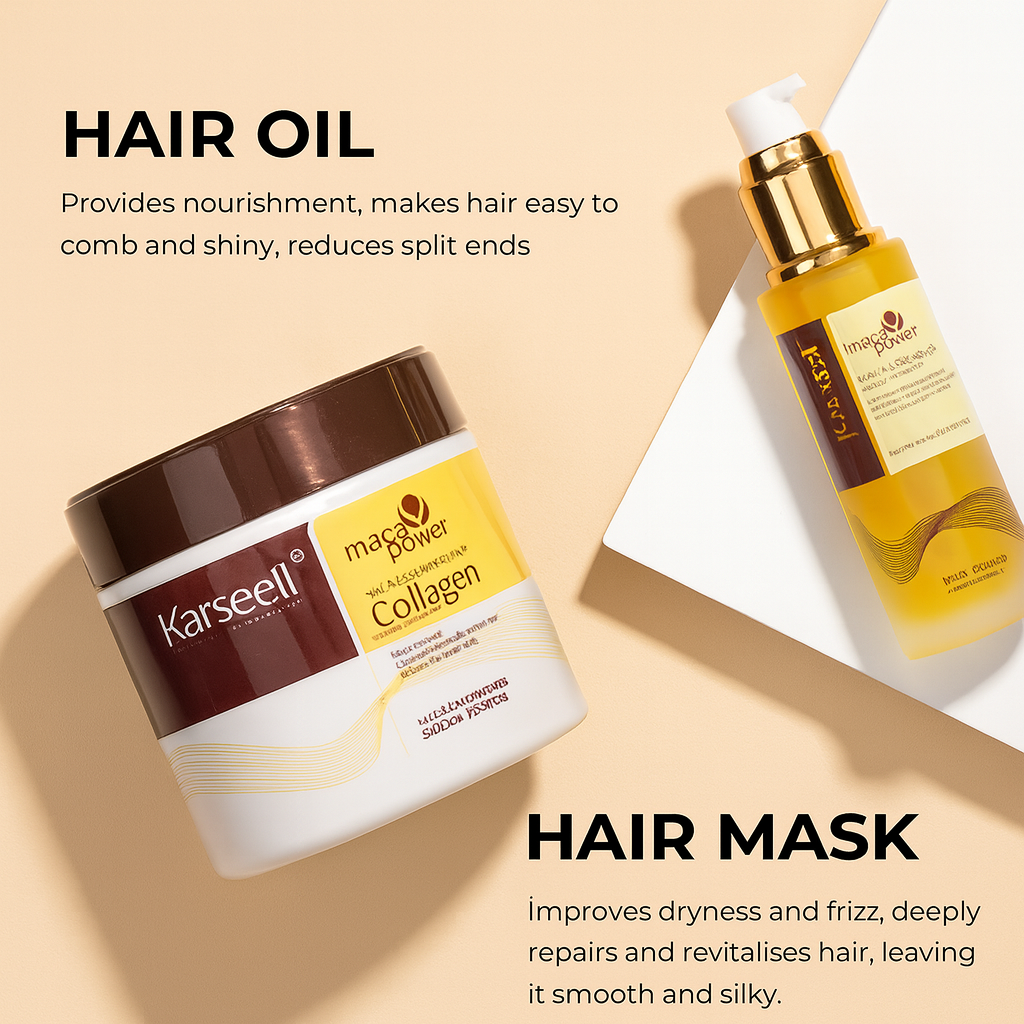 KIT MASCARA Y ACEITE CAPILAR KARSEELL