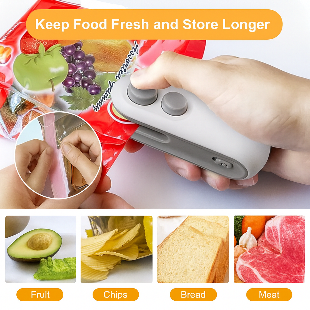 Sellador de bolsas portatil