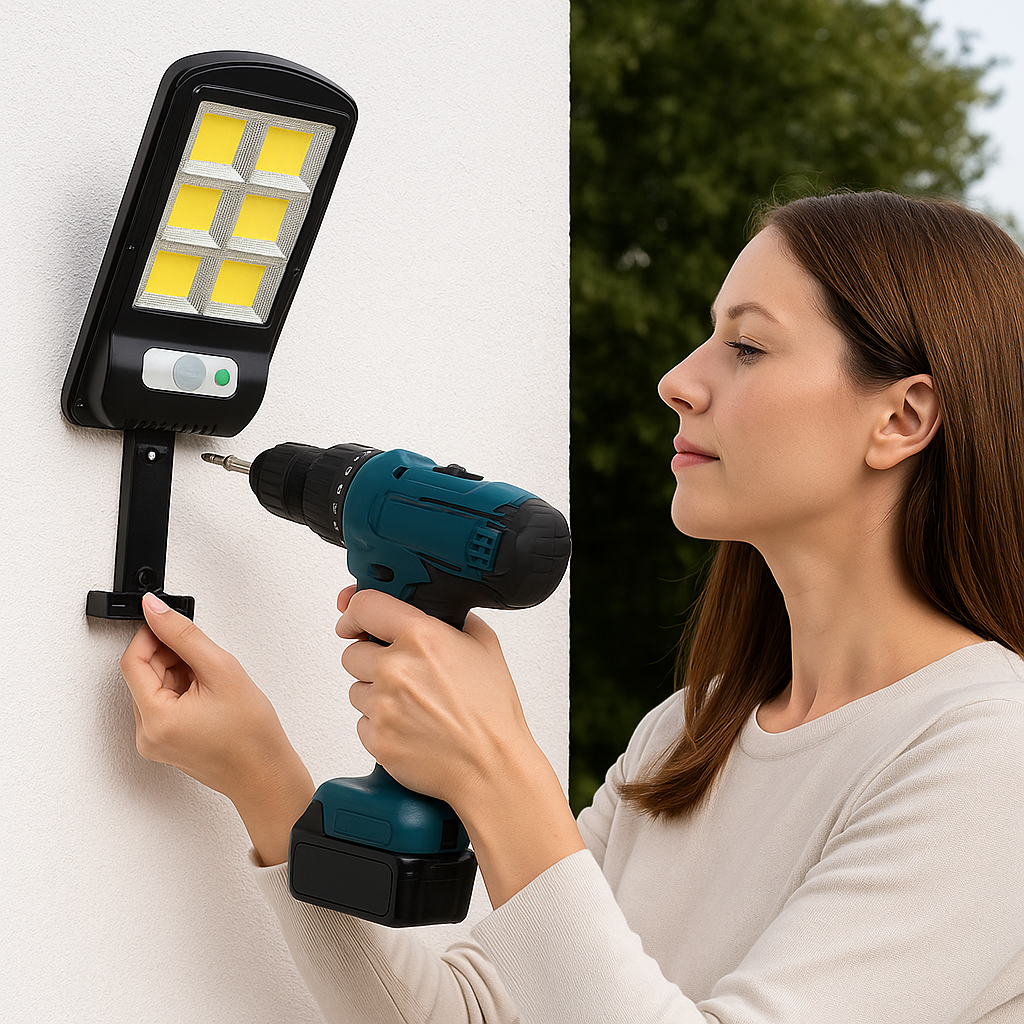 Alumbrado LED con panel solar