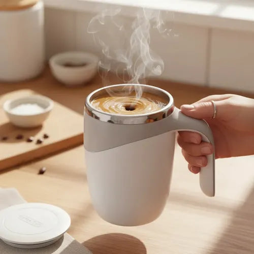 Taza Mezcladora Automática · Batidora Integrada Recargable