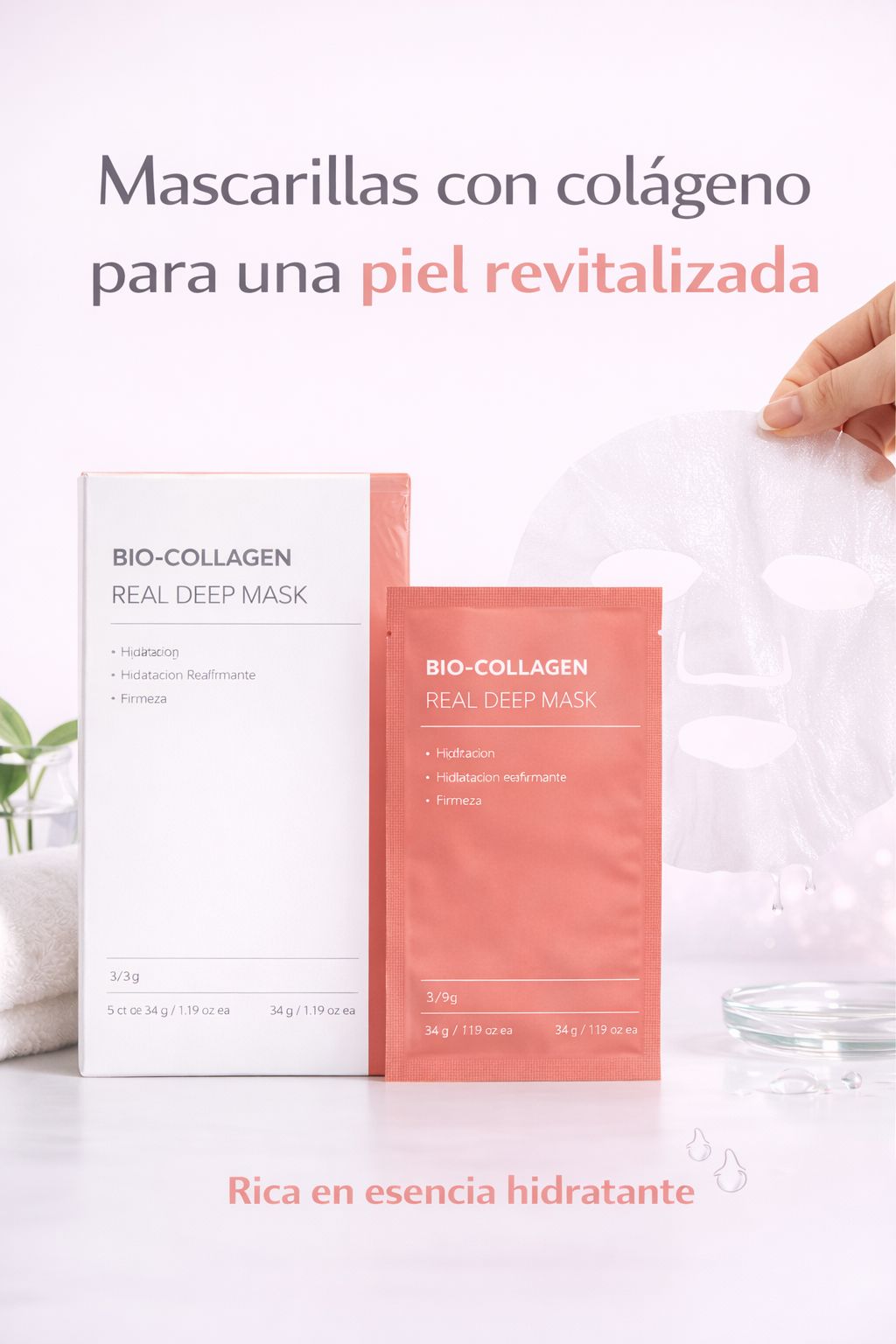 Mascarilla Facial de Colágeno Bio-Activa Profunda