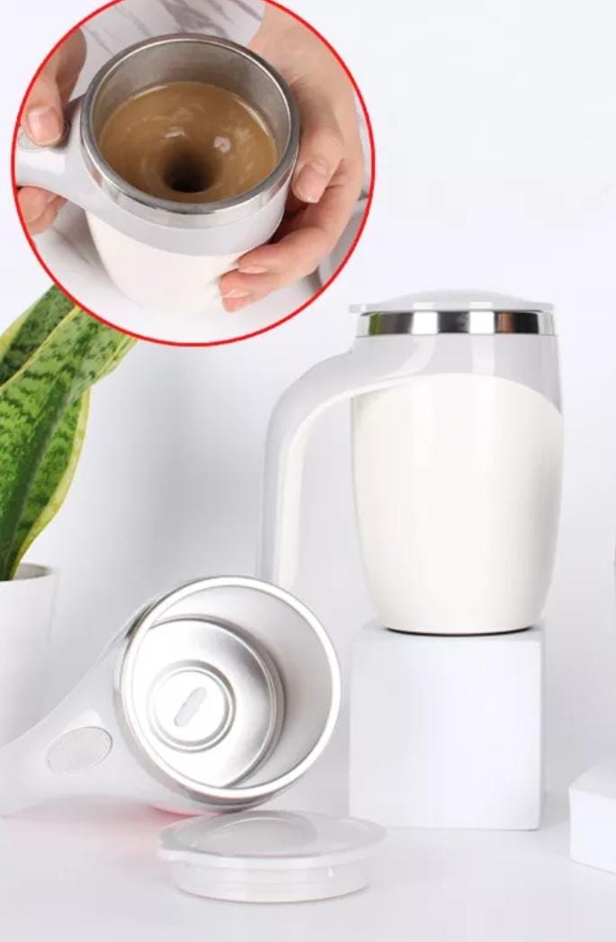 Taza Mezcladora Automática · Batidora Integrada Recargable