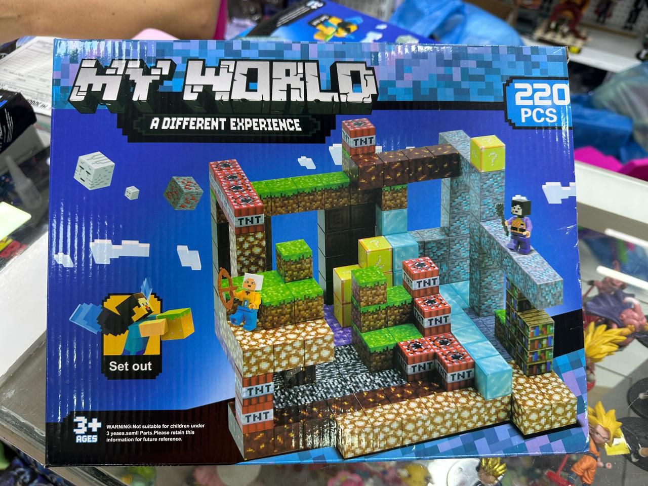 🧱 Juego de Bloques “My World / Construcción 3D – 220 Piezas”
