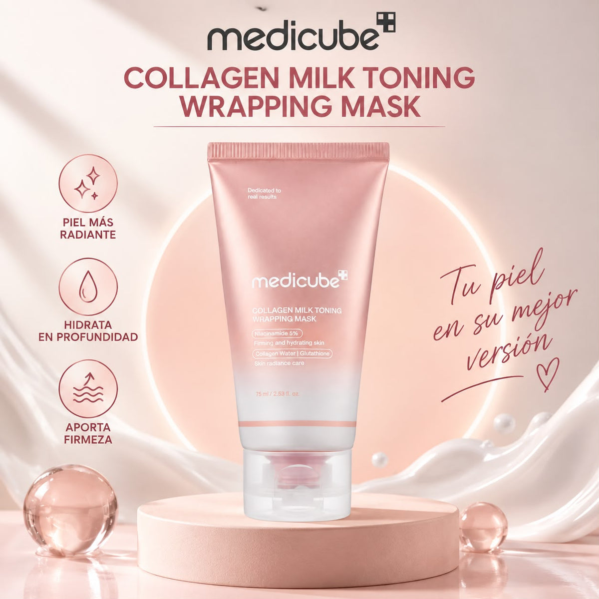 Medicube Collagen Milk Toning Wrapping Mask