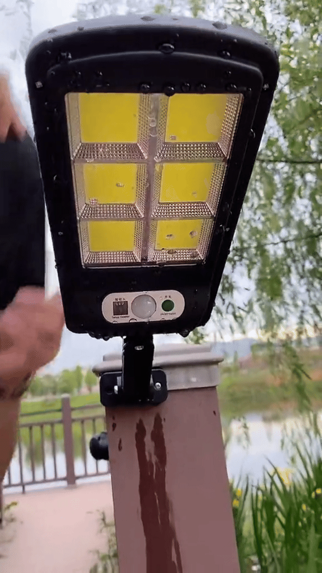 Alumbrado LED con panel solar