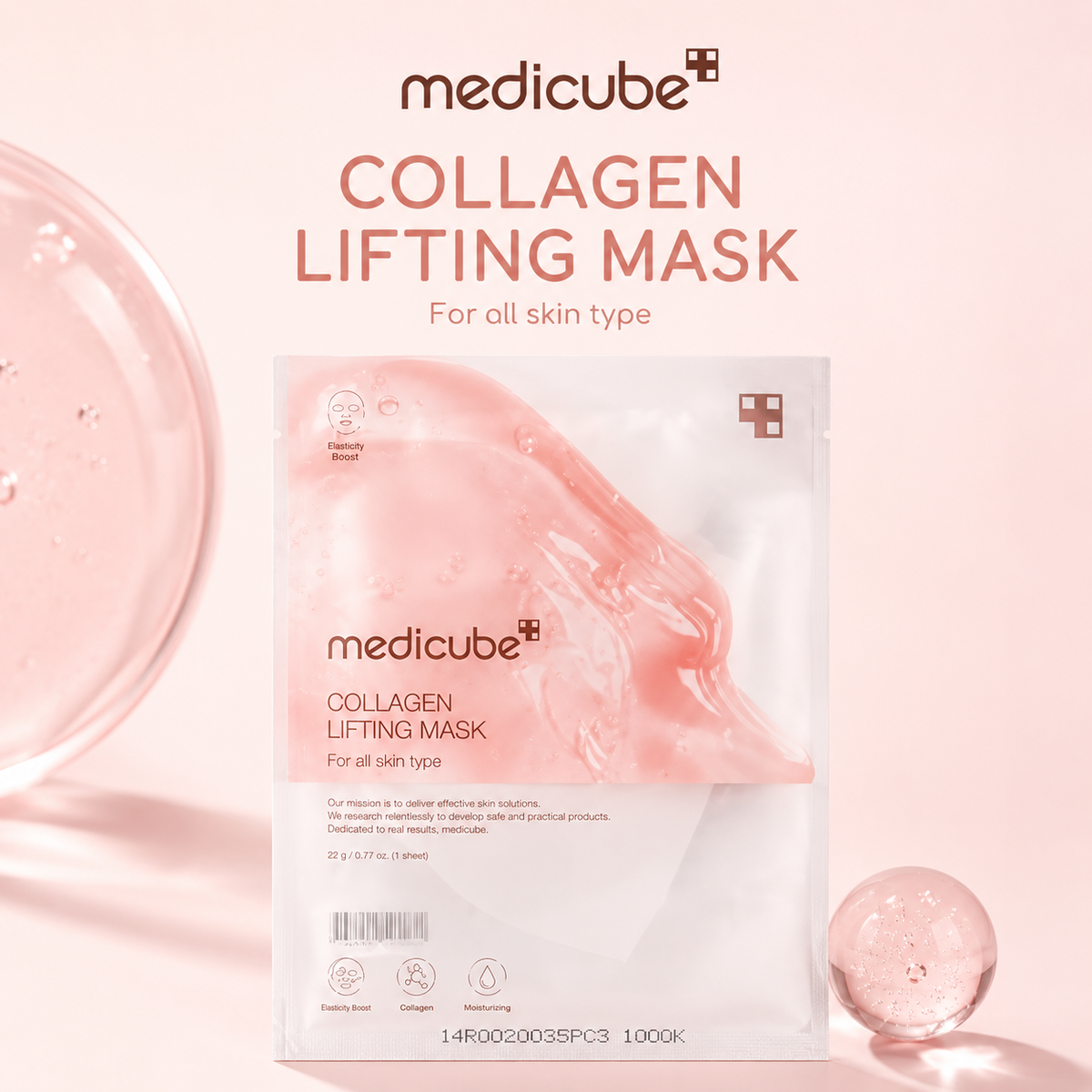 Kit 3 mascarillas Medicube Collagen Lifting Mask